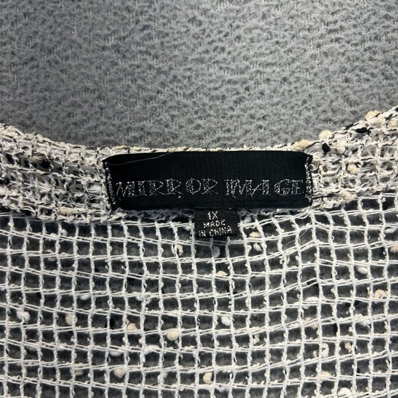 1X Gypsy‎ Boho Hippie Open Front Open Weave Jacket from Mirror Image Women's - Picture 3 of 11